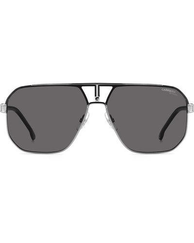Carrera 62mm Oversize Navigator Sunglasses - Gray