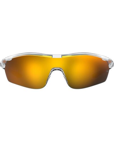 Under Armour 99mm Mirrored Shield Sport Sunglasses - Yellow