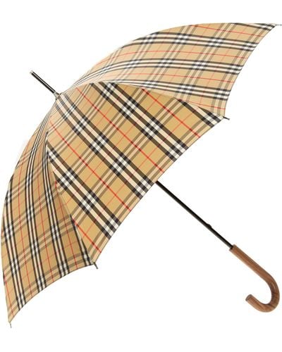 Burberry Waterloo Walking Umbrella - Natural