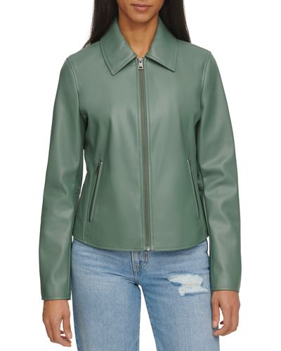 Levi's Racer Faux Leather Jacket - Green