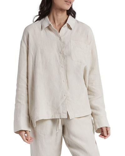 Parachute Linen Button-up Shirt - Gray