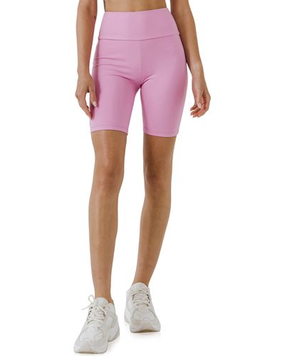 Grey Lab High Waist Bike Shorts - Pink