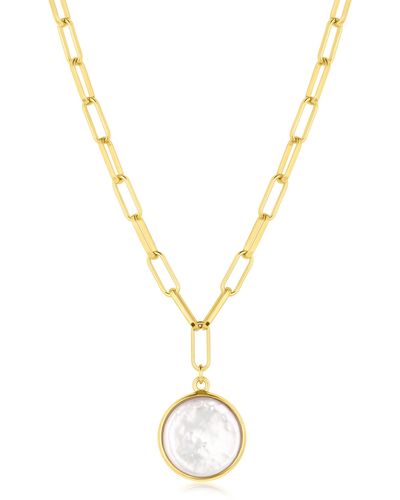 SET & STONES Capri Pendant Necklace - Metallic