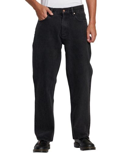 RVCA Americana Dayshift Straight Leg Jeans - Black