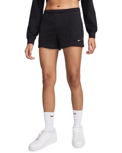 Nike Chill High Waist French Terry Shorts - Black