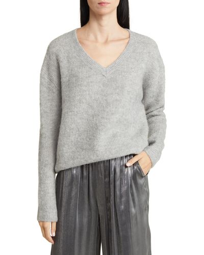 Nordstrom Fuzzy Sparkle Sweater - Gray