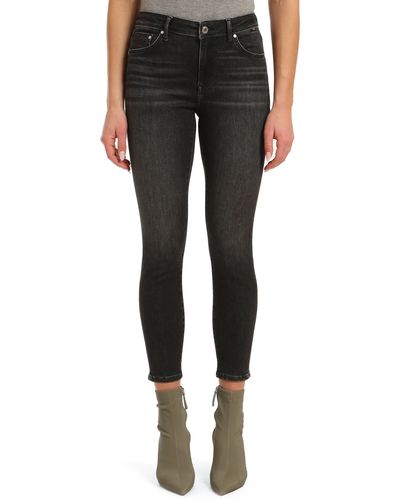 Mavi Tess Crop Skinny Jeans - Black