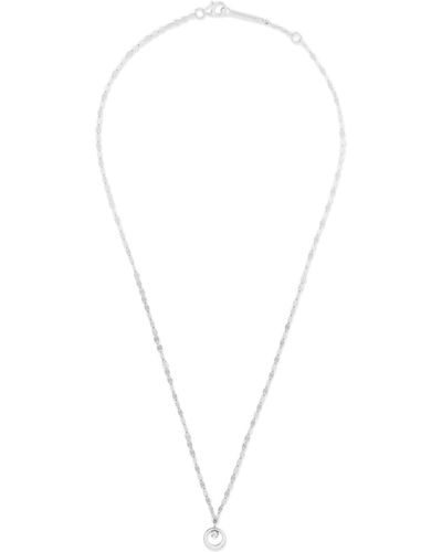 Lana Jewelry Solo Diamond Pendant Necklace - White