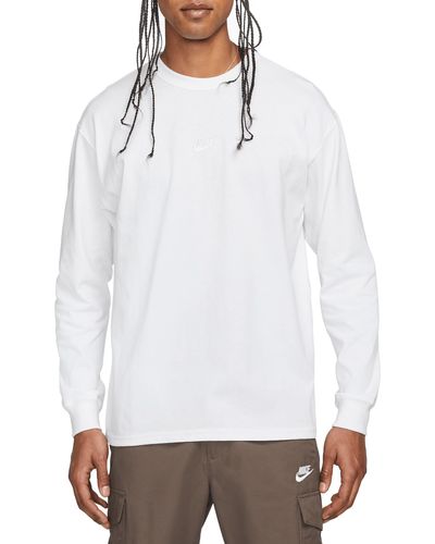 Nike Sportswear Premium Essentials Long Sleeve T-shirt - White