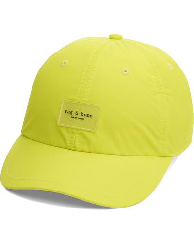 Rag & Bone Addison Baseball Cap - Yellow