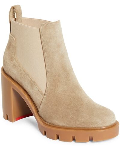 Christian Louboutin Marchacroche Chelsea Boot - Natural