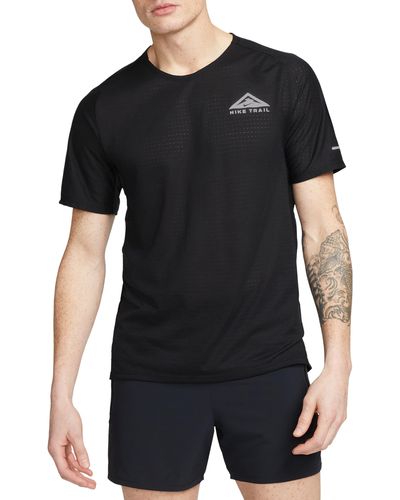 Nike Dri-fit Trail Solar Chase Performance T-shirt - Black