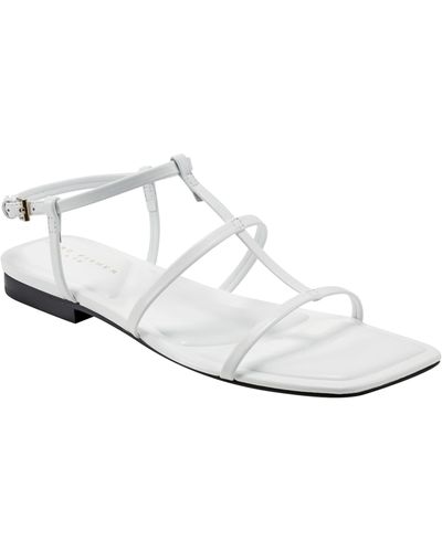 Marc Fisher Marris Ankle Strap Sandal - White