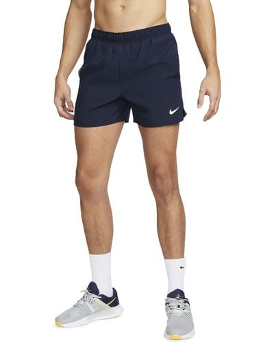 Nike Dri-fit Challenger 5-inch Brief Lined Shorts - Blue