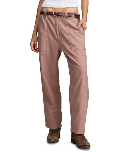 Lucky Brand Easy Pocket Ankle Utility Pants - Red