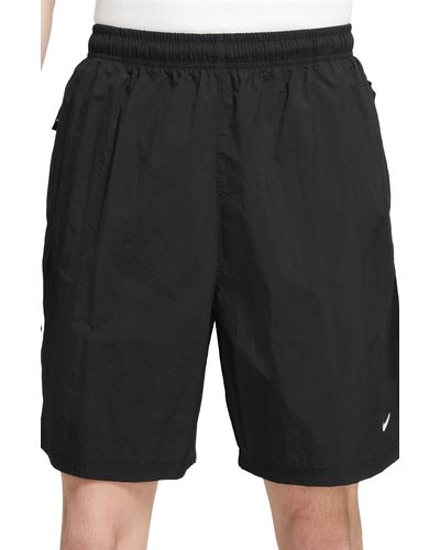 Nike Solo Swoosh Water Repellent Nylon Shorts - Black