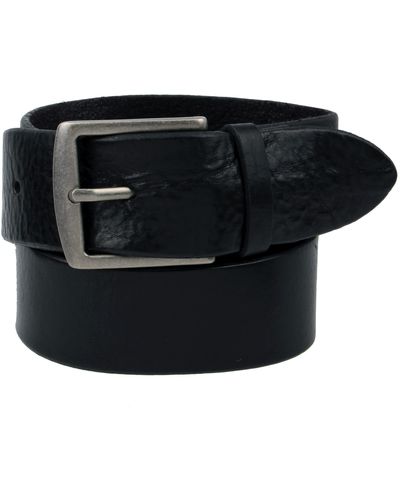 Frye Pebbled Leather Belt - Black