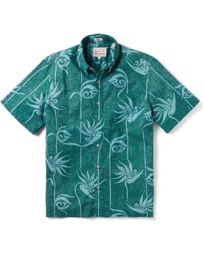 Reyn Spooner X Alfred Shaheen Personal Paradise Classic Fit Floral Short Sleeve Button-down Shirt - Green