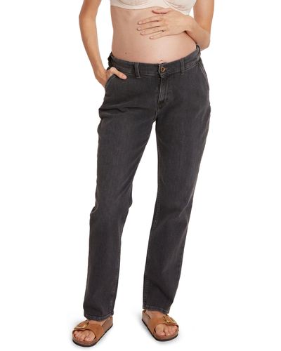 Cache Coeur Carrie Cuff Maternity Mom Jeans - Black