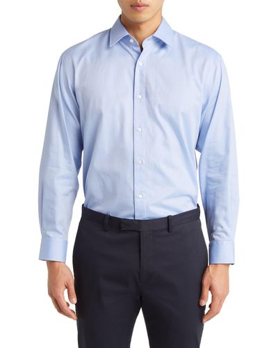 Nordstrom Traditional Fit Dress Shirt - Blue