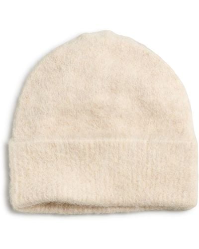 Madewell Fuzzy Luxe Beanie - Natural