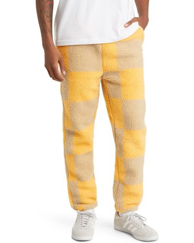 BBCICECREAM Solar Panel Fleece Sweatpants - Yellow