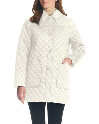 Kate Spade Quilted Snap Jacket - Natural