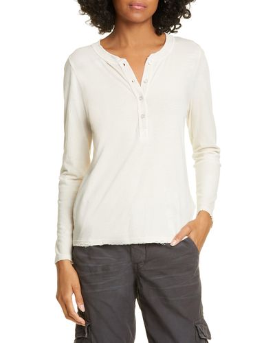 Bliss and Mischief Arley Henley - White