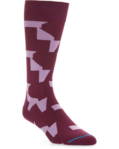 Paul Smith Dorain Geometric Dress Socks - Purple