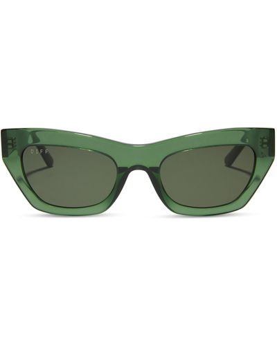 DIFF Katarina 51mm Cat Eye Sunglasses - Green