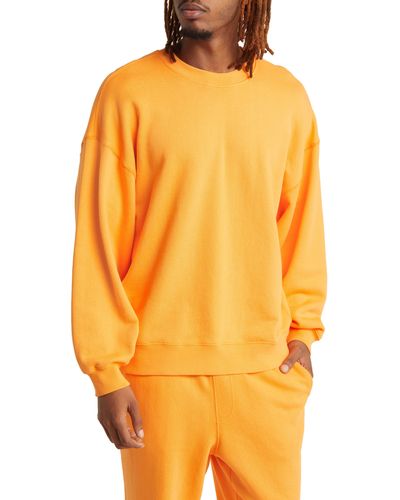 Elwood Core Oversize Crewneck Sweatshirt - Orange