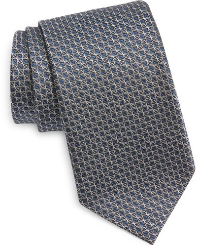 Zegna Cento Fili Silk Jacquard Tie - Gray