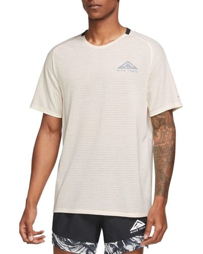 Nike Dri-fit Trail Solar Chase Performance T-shirt - White