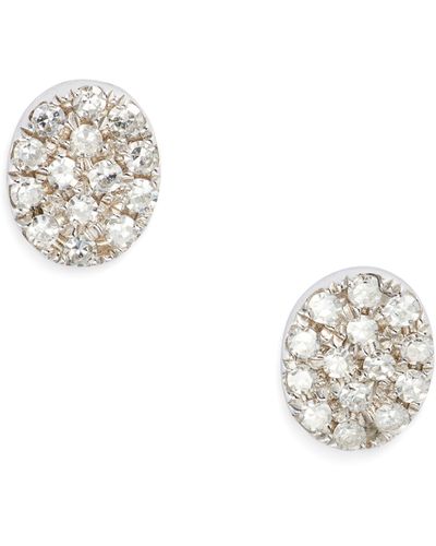 Meira T Diamond Stud Earrings - Metallic
