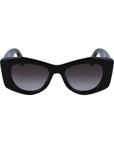 Lanvin Mother & Child 52mm Butterfly Sunglasses - Black