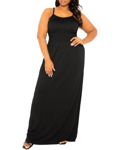 Buxom Couture Seamless Maxi Dress - Black