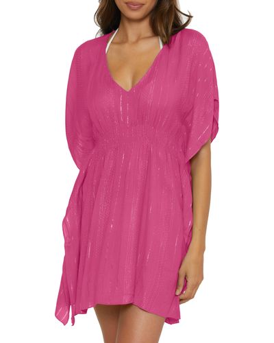 Becca Radiance Woven Cover-up Tunic - Pink