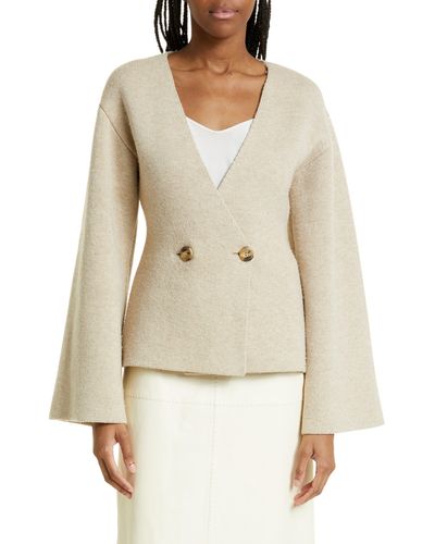 By Malene Birger Tinley Double Breasted Cardigan - Natural