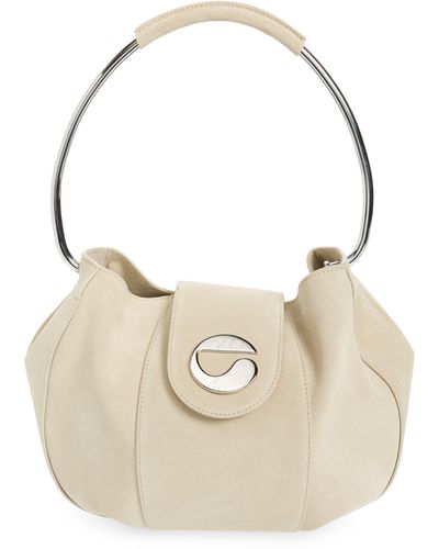 Coperni Large Suede Ring Pouch - Natural