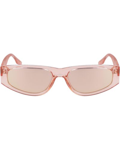 Converse Fluidity 56mm Rectangular Sunglasses - Pink