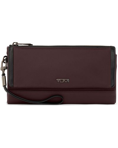Tumi Leather Travel Wallet - Brown