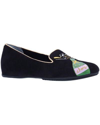 J. Reneé New Year Embroidered Loafer - Black