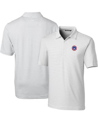Cutter & Buck South Bend Cubs Forge Pencil Stripe Stretch Drytec Polo At Nordstrom - Gray