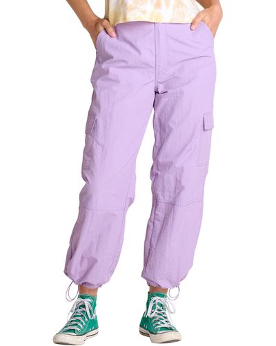 Toad & Co. Trailscape Water Repellent Crop Hiking Pants - Purple