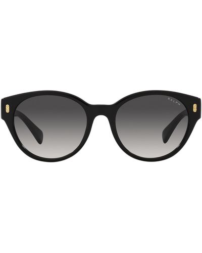 Ralph 54mm Gradient Round Sunglasses - Black