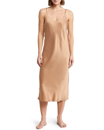 Lunya Washable Silk Slipdress Nightgown - Multicolor