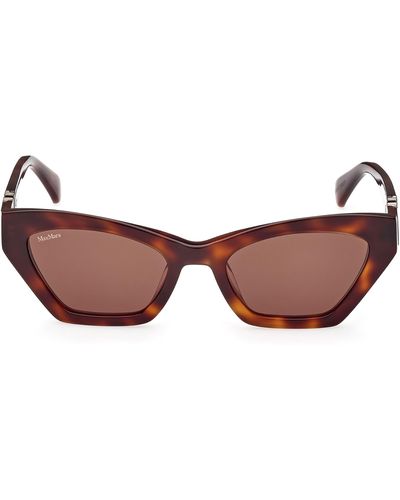 Max Mara 52mm Cat Eye Sunglasses - Brown