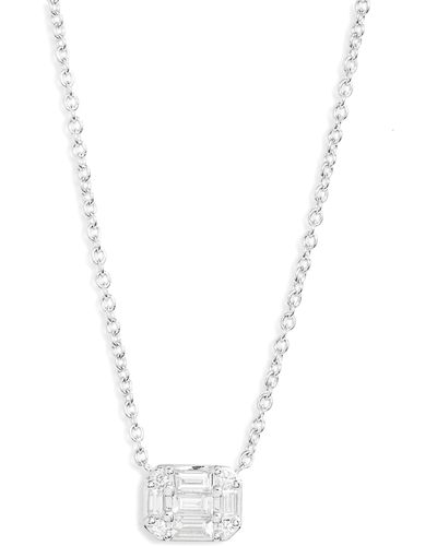 Kwiat Sunburst Diamond Pendant Necklace - White