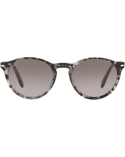 Persol 50mm Polarized Gradient Phantos Sunglasses - Gray
