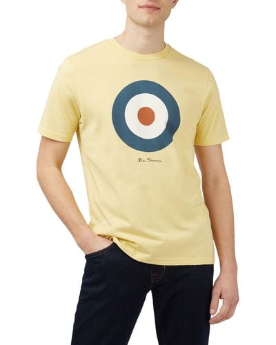 Ben Sherman Target Organic Cotton Graphic T-shirt - Yellow